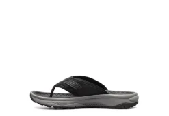 Florsheim Mens Tread Lite Flip Flop Sandal - Black -Fashion Men Shoe Store US 01 502189 03