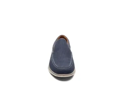 Florsheim Mens Montigo Canvas Venetian Loafer Oxford - Navy -Fashion Men Shoe Store US 01 502198 02