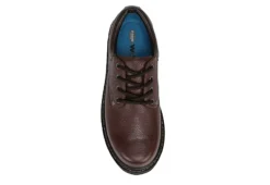 Dr. Scholl's Mens Harrington Ii Slip Resistant Work Shoe - Brown -Fashion Men Shoe Store US 01 502238 05