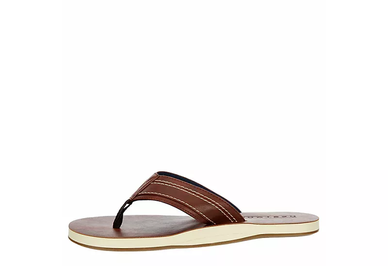 Restoration Mens Delmare Flip Flop Sandal - Brown 6 Restoration Mens Delmare Flip Flop Sandal - Brown - Image 4