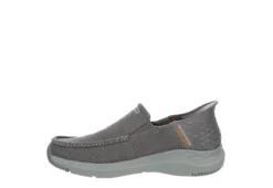 Skechers Mens Slip-ins Parson Slip On Sneaker - Grey -Fashion Men Shoe Store US 01 502403 03