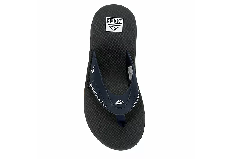 Reef Mens Fanning Flip Flop Sandal - Navy 8 Reef Mens Fanning Flip Flop Sandal - Navy - Image 6