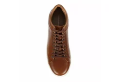 Franco Fortini Mens Devon Lace Up Sneaker - Cognac 14 Franco Fortini Mens Devon Lace Up Sneaker - Cognac -Fashion Men Shoe Store US 01 502413 05