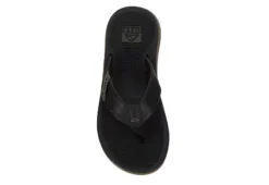 Reef Mens Santa Ana Flip Flop Sandal - Black -Fashion Men Shoe Store US 01 502415 05