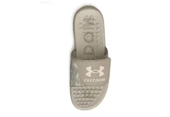Under Armour Mens Ignite Pro Slide Sandal - Khaki -Fashion Men Shoe Store US 01 502426 03