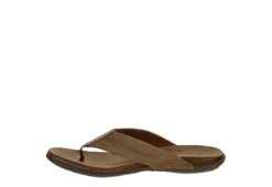 Franco Fortini Mens Newport Flip Flop Sandal - Tan -Fashion Men Shoe Store US 01 502429 03