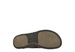 Franco Fortini Mens Newport Flip Flop Sandal - Dark Brown -Fashion Men Shoe Store US 01 502430 06