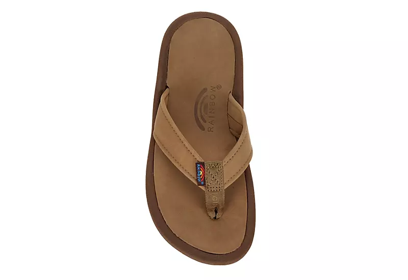 Rainbow Sandals Mens The Navigator Flip Flop Sandal - Brown 8 Rainbow Sandals Mens The Navigator Flip Flop Sandal - Brown - Image 6