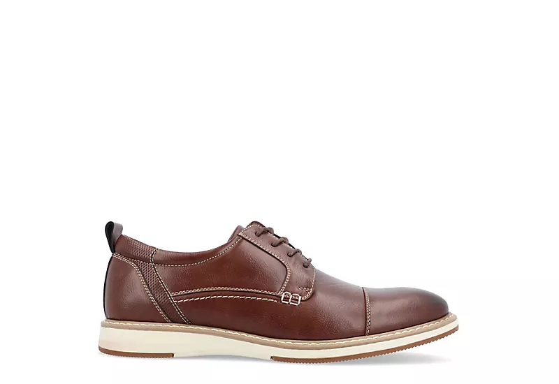 Vance Co Mens Jedd Oxford - Brown 4 Vance Co Mens Jedd Oxford - Brown - Image 2