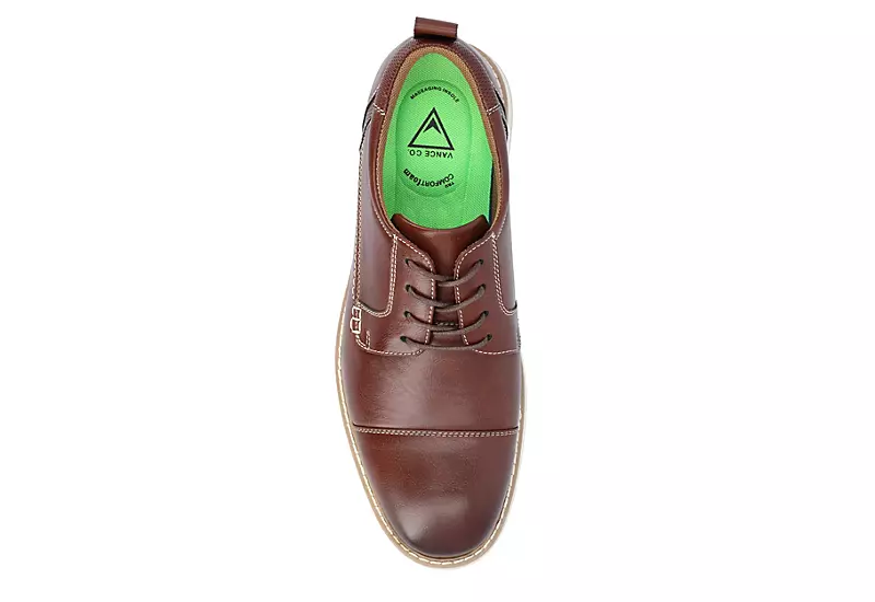 Vance Co Mens Jedd Oxford - Brown 8 Vance Co Mens Jedd Oxford - Brown - Image 6