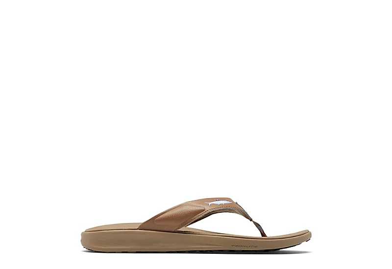 Columbia Mens Fish Flip Pfg Flip Flop Sandal - Brown 4 Columbia Mens Fish Flip Pfg Flip Flop Sandal - Brown - Image 2