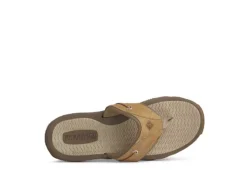 Sperry Mens Outer Banks Flip Flop Sandal - Tan -Fashion Men Shoe Store US 01 502722 04