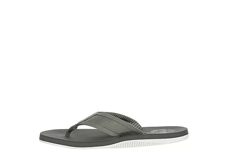 Margaritaville Mens Palm Flip Flop Sandal - Grey 6 Margaritaville Mens Palm Flip Flop Sandal - Grey - Image 4