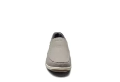 Florsheim Mens Lakeside Canvas Moc Toe Slip On Oxford - Grey -Fashion Men Shoe Store US 01 502785 02