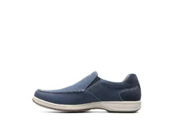 Florsheim Mens Lakeside Canvas Moc Toe Slip On Oxford - Navy -Fashion Men Shoe Store US 01 502787 03