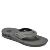 Reef Mens Fanning Flip Flop Sandal - Grey -Fashion Men Shoe Store US 01 502817 00