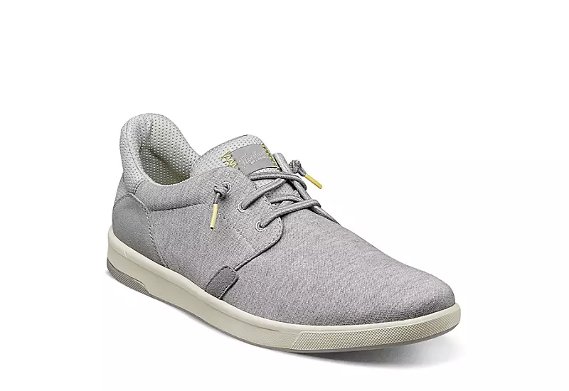 Florsheim Mens Crossover Canvas Plain Toe Slip On Sneaker - Grey 3 Florsheim Mens Crossover Canvas Plain Toe Slip On Sneaker - Grey