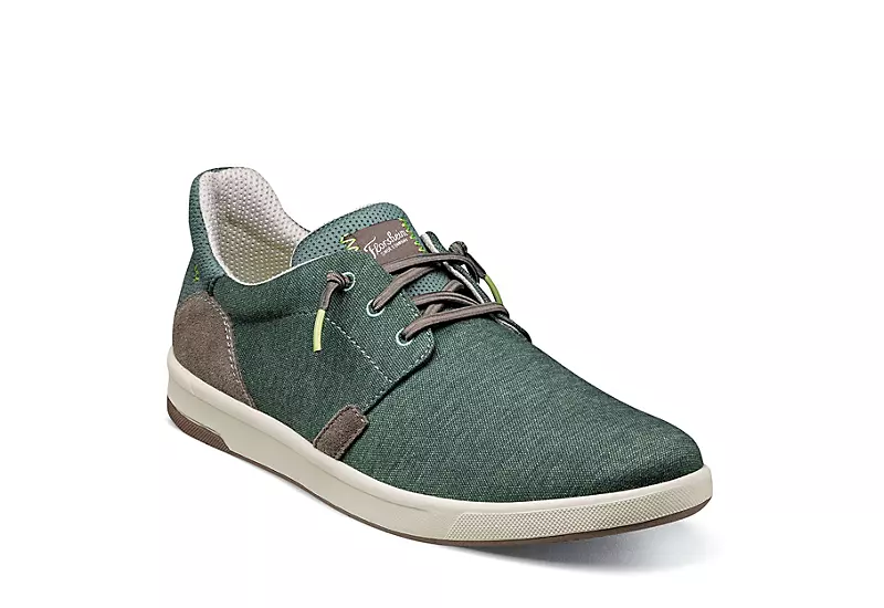 Florsheim Mens Crossover Canvas Plain Toe Slip On Sneaker - Green 3 Florsheim Mens Crossover Canvas Plain Toe Slip On Sneaker - Green