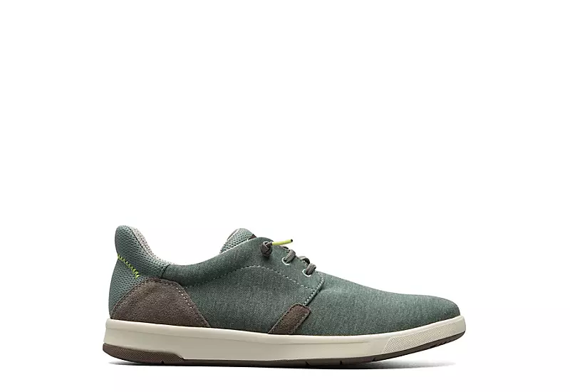 Florsheim Mens Crossover Canvas Plain Toe Slip On Sneaker - Green 4 Florsheim Mens Crossover Canvas Plain Toe Slip On Sneaker - Green - Image 2
