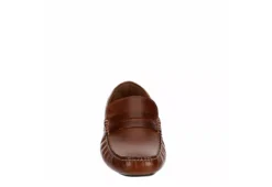 Franco Fortini Mens Daven Penny Loafer Oxford - Cognac -Fashion Men Shoe Store US 01 524048 02