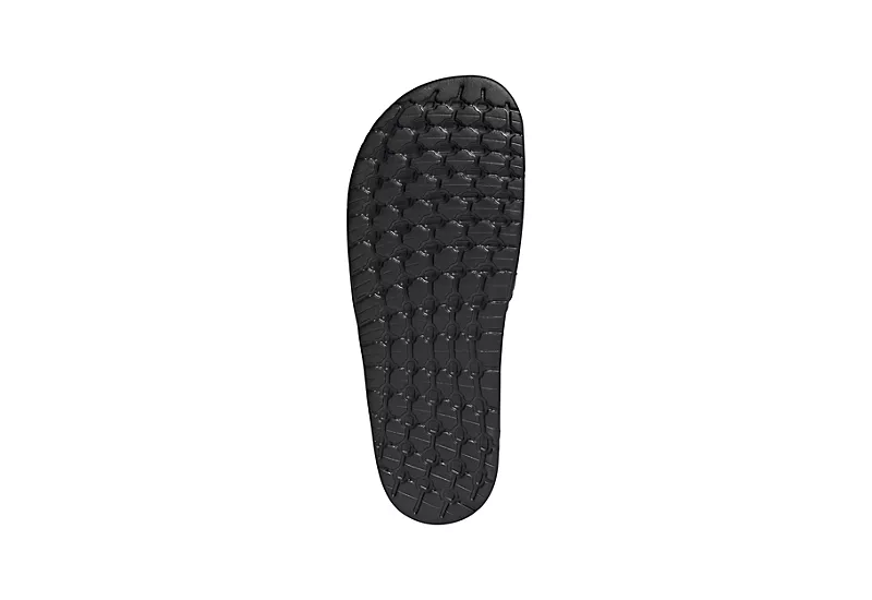 Adidas Mens Adilette Boost Slide Sandal - Black 7 Adidas Mens Adilette Boost Slide Sandal - Black - Image 5