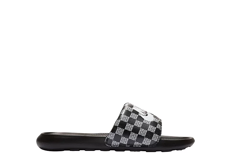 Nike Mens Victori One Print Slide Sandal - Black 4 Nike Mens Victori One Print Slide Sandal - Black - Image 2
