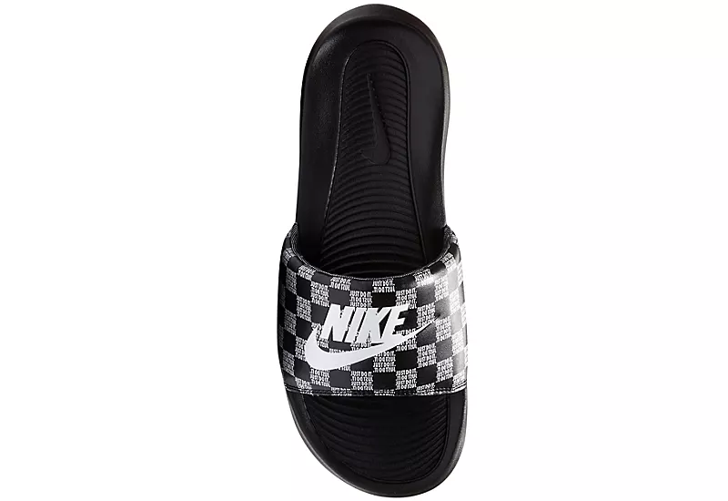 Nike Mens Victori One Print Slide Sandal - Black 6 Nike Mens Victori One Print Slide Sandal - Black - Image 4