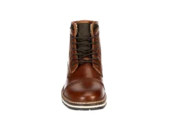 Franco Fortini Mens Blake Lace-up Boot - Cognac -Fashion Men Shoe Store US 01 561053 02