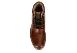 Franco Fortini Mens Blake Lace-up Boot - Cognac -Fashion Men Shoe Store US 01 561053 05