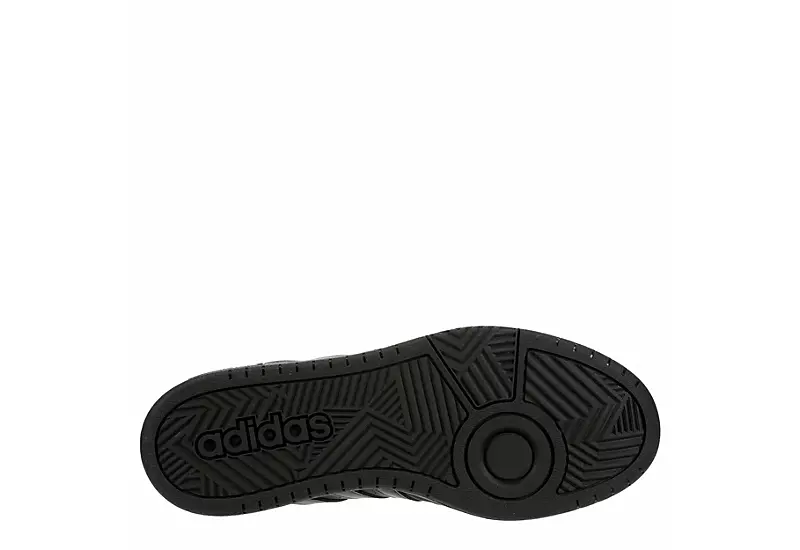Adidas Mens Hoops 3.0 Mid Sneaker - Black 9 Adidas Mens Hoops 3.0 Mid Sneaker - Black - Image 7