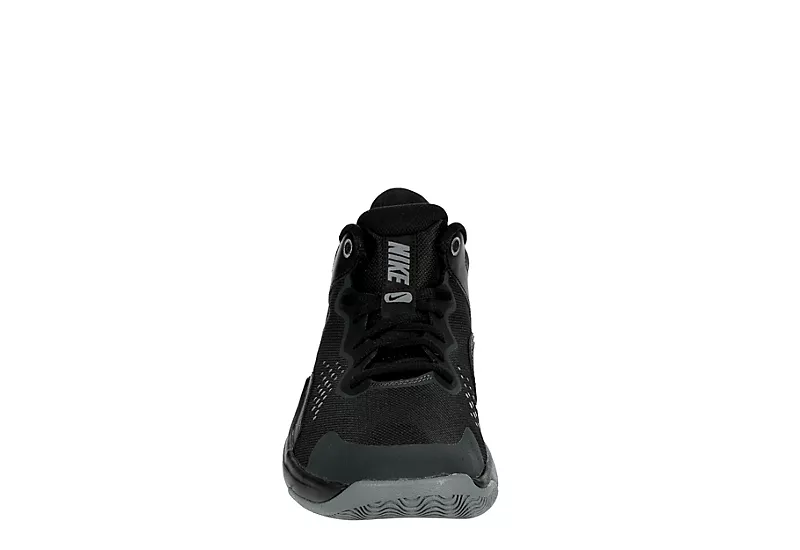 Nike Mens Fly By Mid 3 Basketball Shoe - Black 5 Nike Mens Fly By Mid 3 Basketball Shoe - Black - Image 3