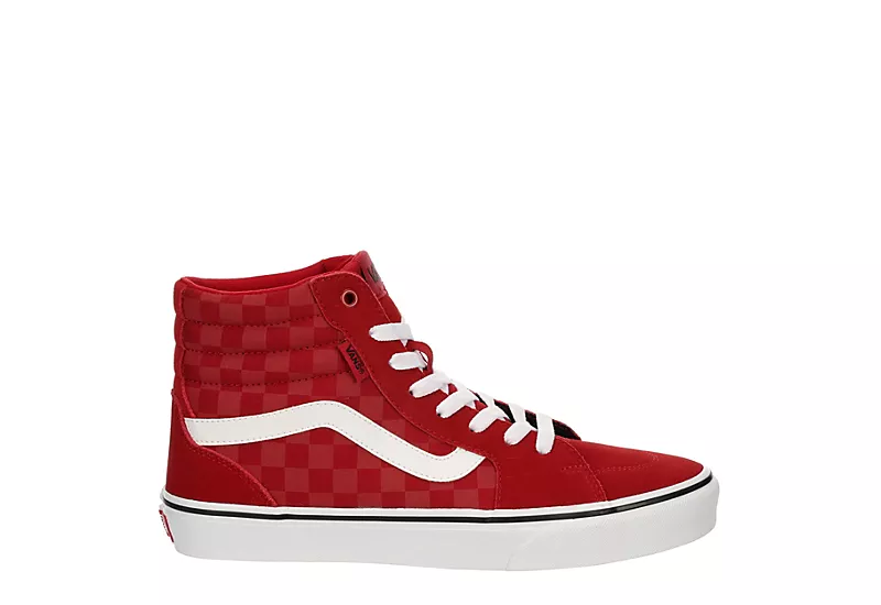 Vans Mens Filmore High Top Sneaker - Red 4 Vans Mens Filmore High Top Sneaker - Red - Image 2