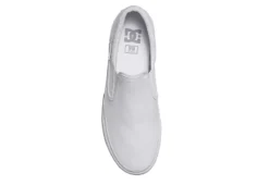 Dc Shoes Mens Trase Slip On Sneaker - White -Fashion Men Shoe Store US 01 600695 03