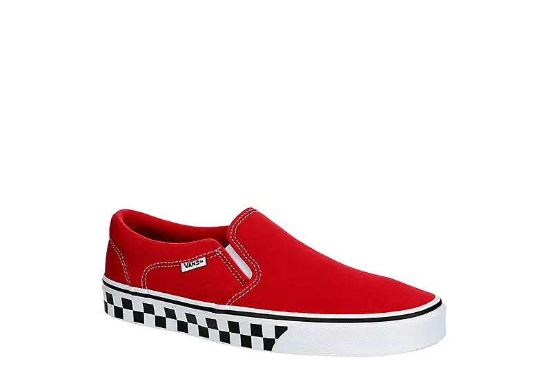 Vans Mens Asher Sneaker - Red 3 Vans Mens Asher Sneaker - Red