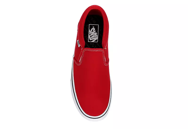 Vans Mens Asher Sneaker - Red 8 Vans Mens Asher Sneaker - Red - Image 6