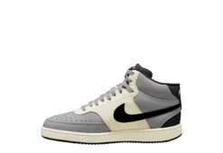 Nike Mens Court Vision Mid Sneaker - Grey -Fashion Men Shoe Store US 01 601011 02