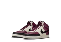 Nike Mens Court Vision Mid Sneaker - Dark Red