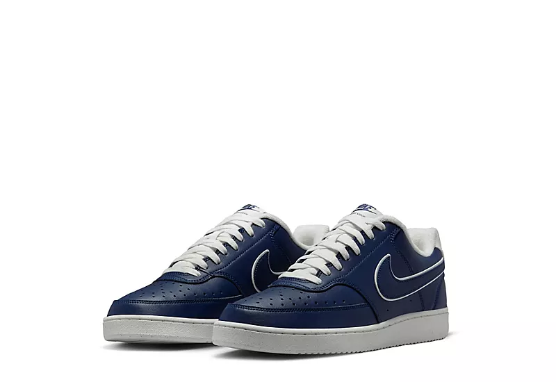 Nike Mens Court Vision Low Sneaker - Navy 3 Nike Mens Court Vision Low Sneaker - Navy
