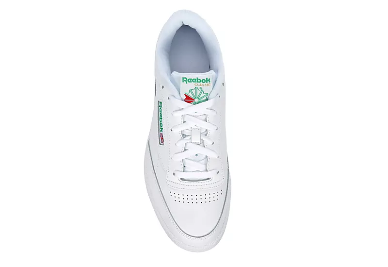 Reebok Mens Classic Club C Sneaker - White 8 Reebok Mens Classic Club C Sneaker - White - Image 6