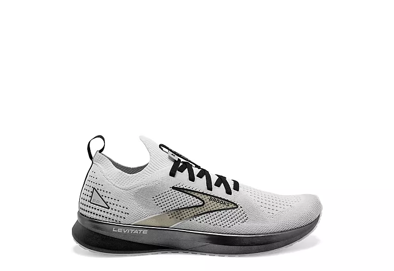Brooks Mens Levitate 5 Running Shoe - White 4 Brooks Mens Levitate 5 Running Shoe - White - Image 2