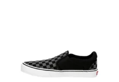 Vans Mens Asher Deluxe Slip On Sneaker - Black 12 Vans Mens Asher Deluxe Slip On Sneaker - Black -Fashion Men Shoe Store US 01 630178 03